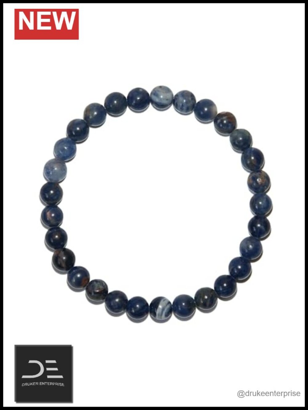 6mm Real Natural Crystal Beaded Bracelet with Mystery Pendant, Stretchy Healing
